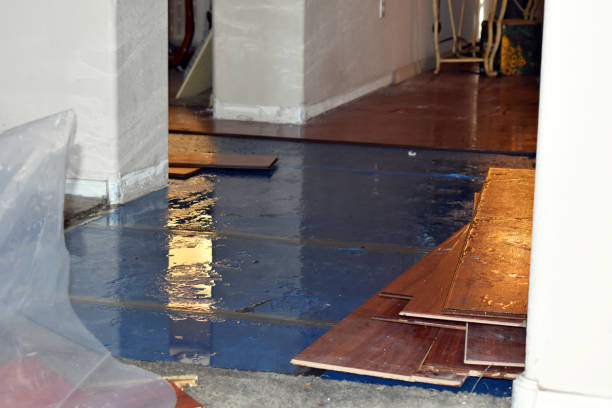 Professional Flood Damage Cleanup technician working in Cropseyville, NY